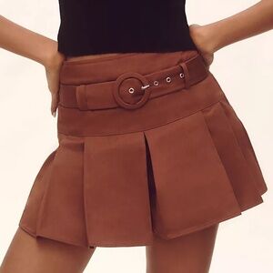 NEW Maeve Belted Skort US Size 4 Brown